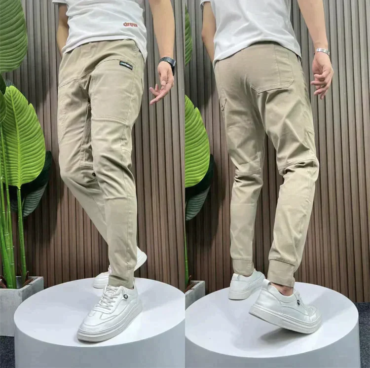 Arlo Stretch Cargo Pants - Men's-Beige-28 - 29 (50-60 kg)-State of Style