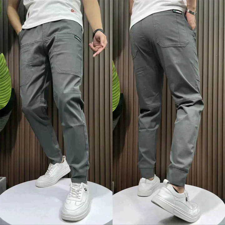 Arlo Stretch Cargo Pants - Men's-Gray-28 - 29 (50-60 kg)-State of Style