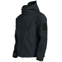 Army Jacket | Wind and Waterproof Autumn Jacket-Black Camouflage-S-State of Style
