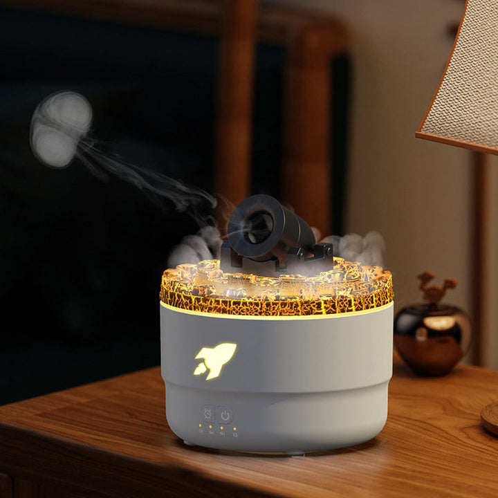 Aroma Diffuser and Humidifier with Night Lamp - LavaGlow-White-State of Style