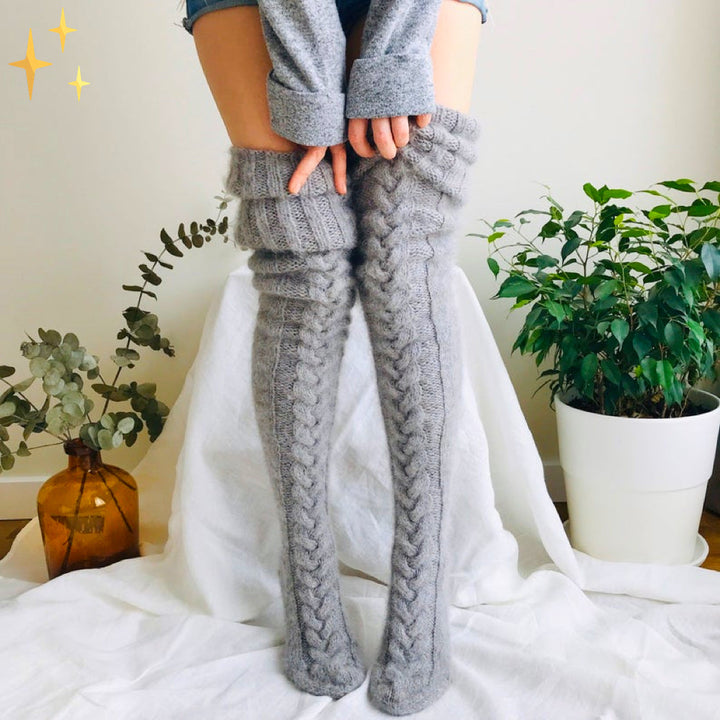 AspensSocks | Soft Long Socks for Women-Grey-State of Style