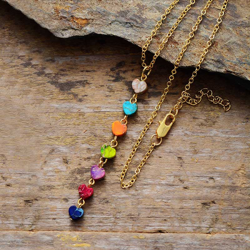 Astra Night Sky 7 Chakra Pendant Necklace-State of Style