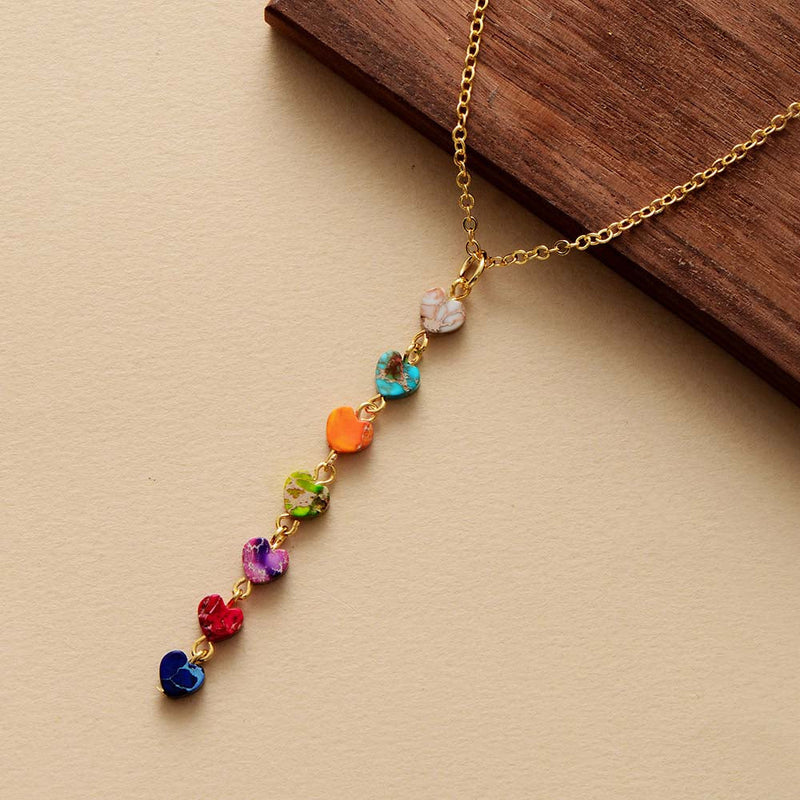 Astra Night Sky 7 Chakra Pendant Necklace-State of Style