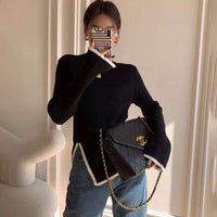 Asymmetric Sweater for Women – Trendy & Unique Design-Black-S-State of Style