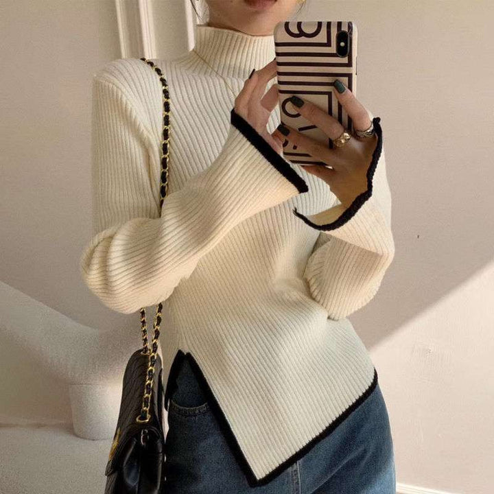Asymmetric Sweater for Women – Trendy & Unique Design-White-S-State of Style