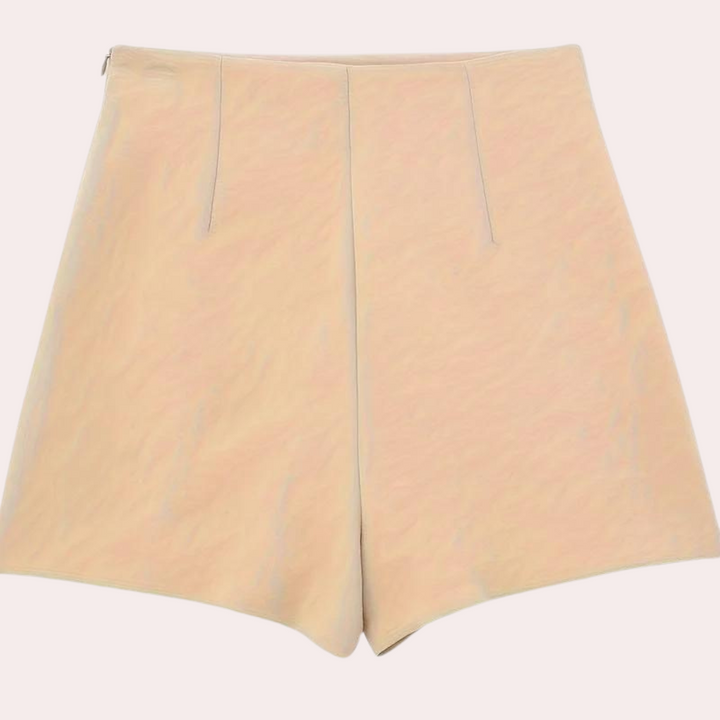 Asymmetric Women's Shorts with Decorative Buttons – Nerina-XS-State of Style