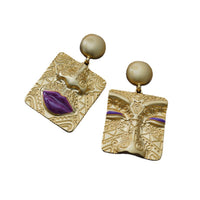 Asymmetrical Retro Earrings | Unique Statement Jewellery-State of Style
