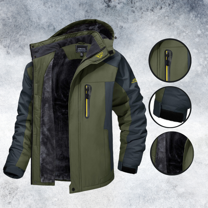 Atlas Comfortable Outdoor Jacket-Army Green-M-State of Style