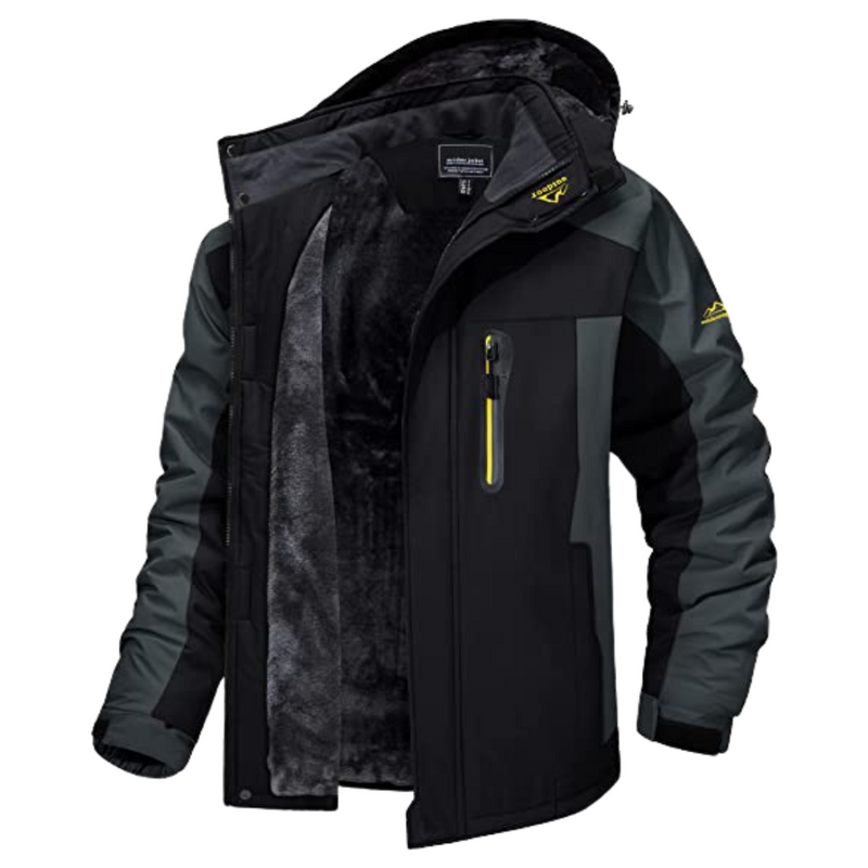 Atlas Comfortable Outdoor Jacket-Black-M-State of Style