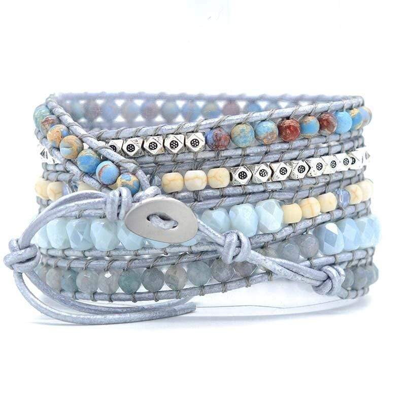 Aurina Healing Blue Topaz Wrap Bracelet-State of Style