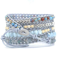 Aurina Healing Blue Topaz Wrap Bracelet-State of Style