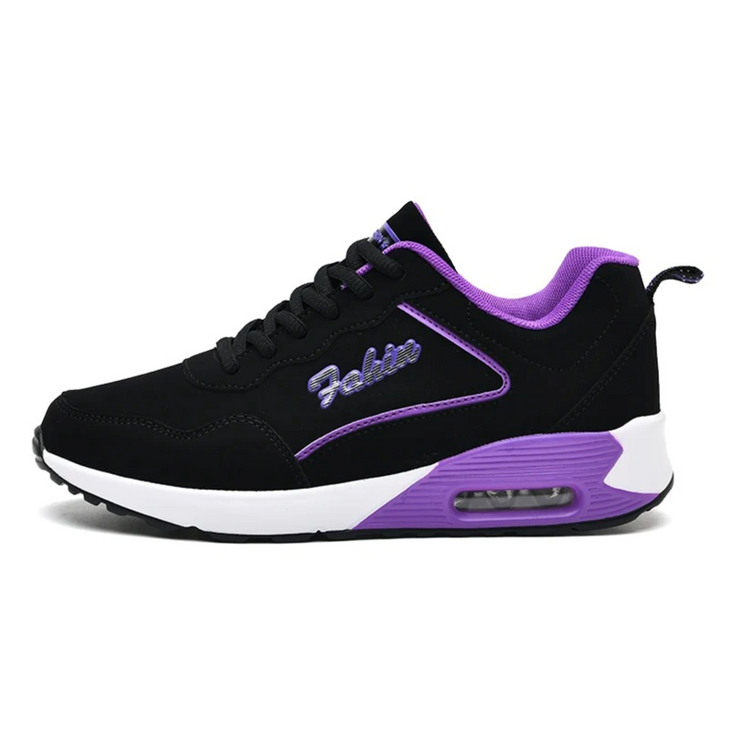Aurora Women’s Lightweight Waterproof Shoes-Black-Purple-4.5-State of Style