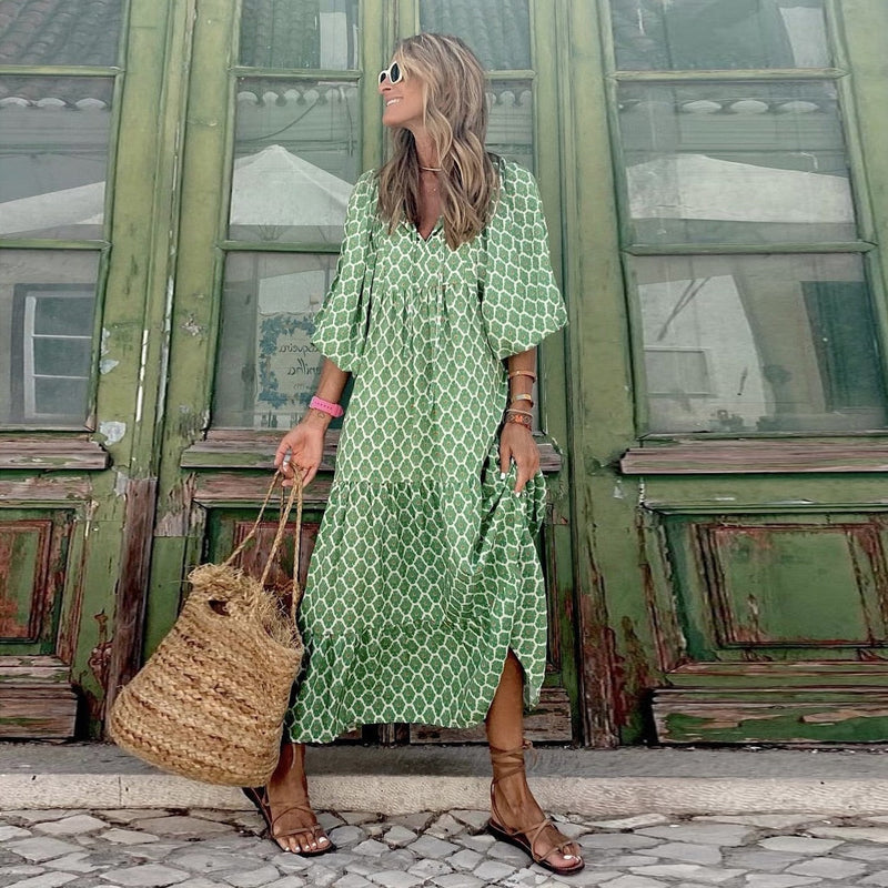 Australian Beach Dreams Maxi Dress-Green Oasis-S-State of Style
