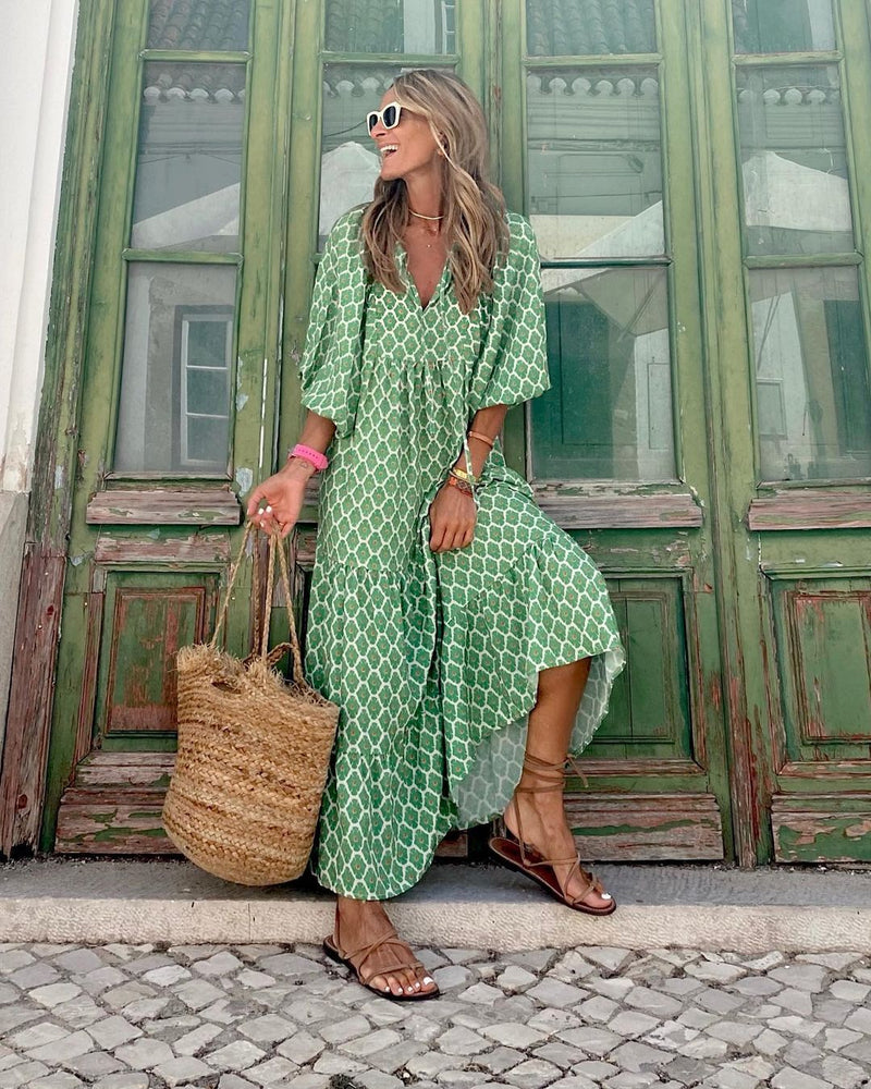 Australian Beach Dreams Maxi Dress-Green Oasis-S-State of Style