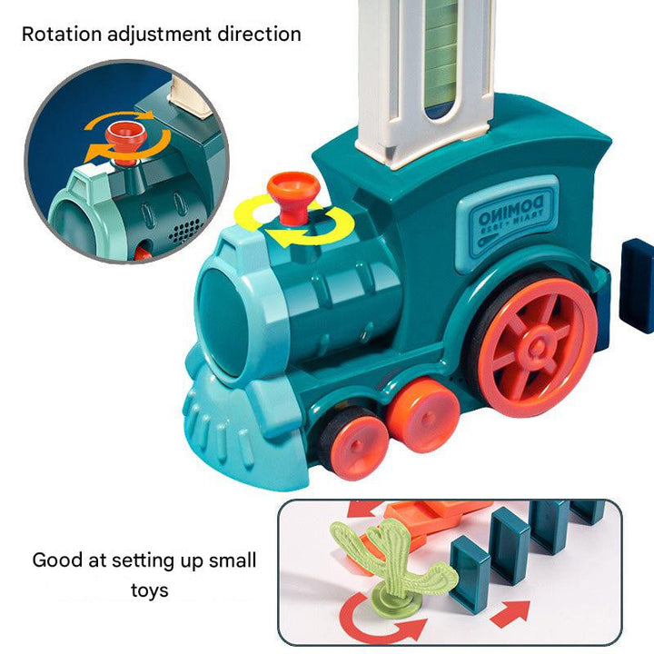 Automatic Domino Train Set - AutoDomino-Blue-60 Pieces-State of Style