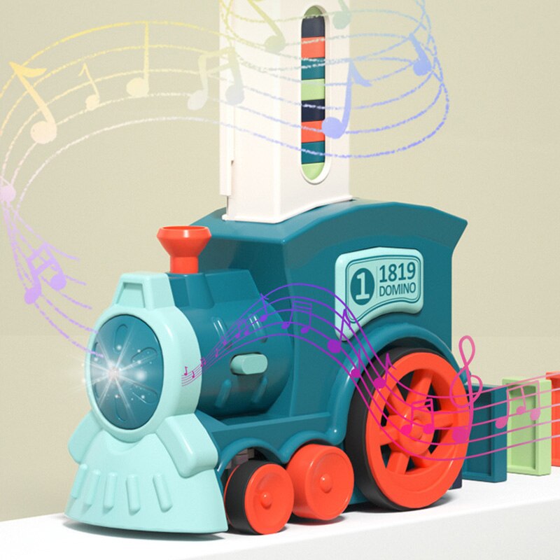 Automatic Domino Train Set - AutoDomino-Blue-60 Pieces-State of Style