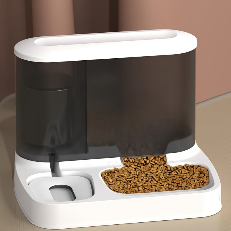 Automatic Food and Water Dispenser - EasyFeed Duo-White-State of Style