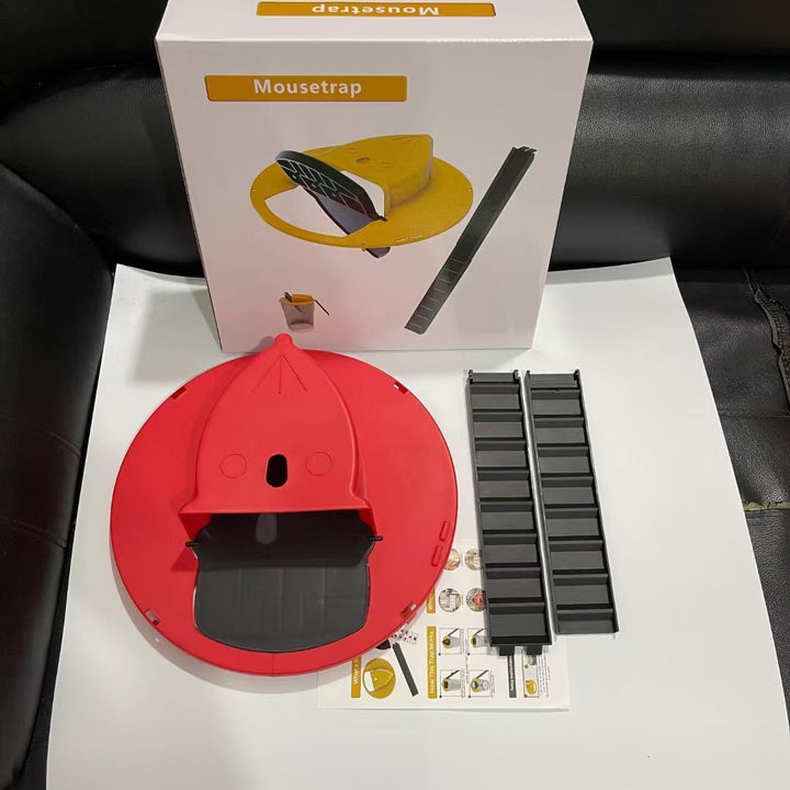 Automatic Mouse Trap with Self-Adjusting Reset - SmartCatch-Red-State of Style