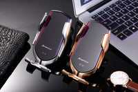 Automatic Phone Holder with Wireless Charger – GripCharge-Silver-State of Style
