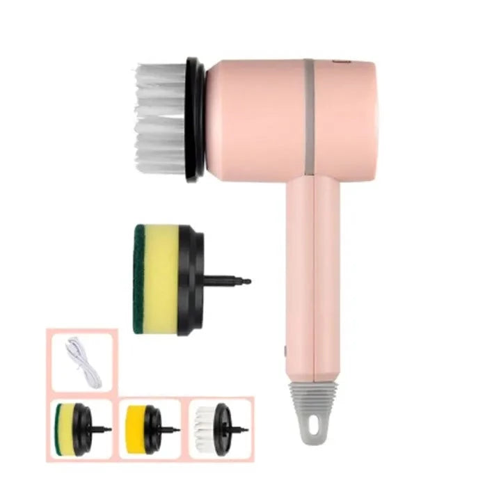 Automatic Rotating Dish Brush with Powerful Cleaning - Scruba-Pink-State of Style