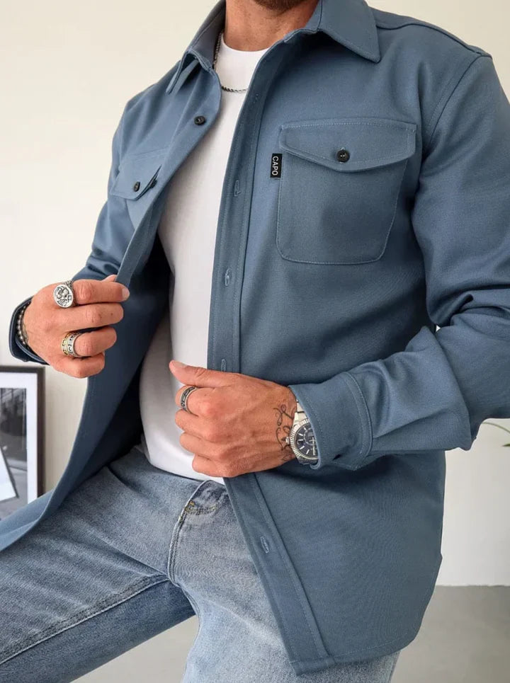 Autumn Casual Shirt - Thomas-Blue-S-State of Style
