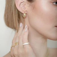 Aveline Classic Gold Drop Earrings-State of Style