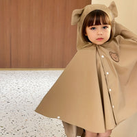 Children's raincoat with bear or rabbit design – waterproof & lightweight for autumn magic