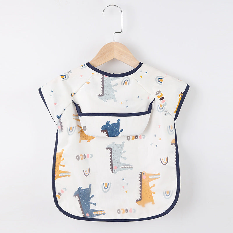 Baby Apron with Pockets for Art and Mealtime - Waterproof-C-0-3 years old-State of Style