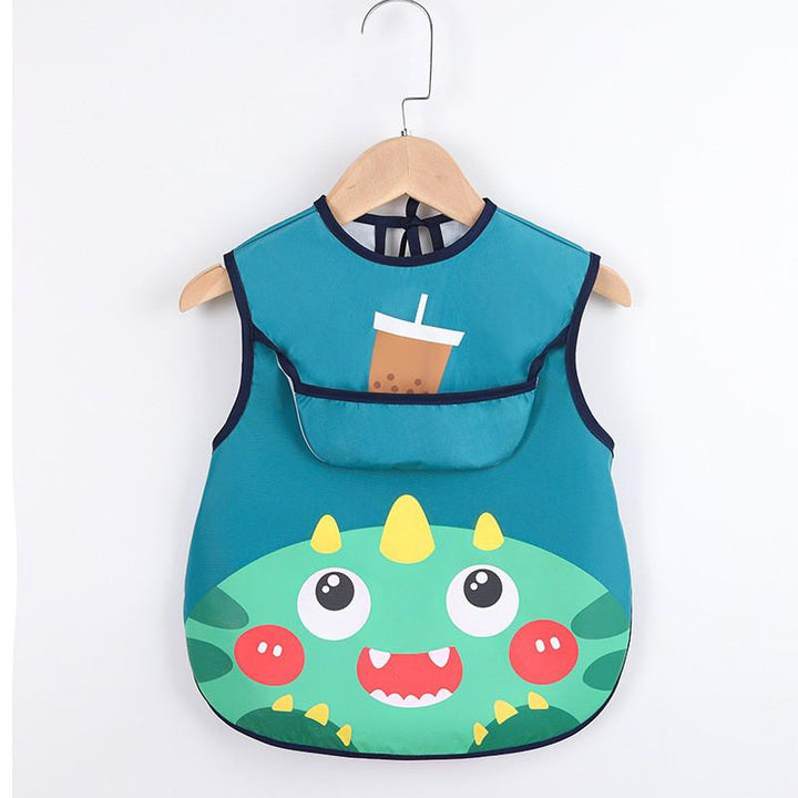 Baby Apron with Pockets for Art and Mealtime - Waterproof-E-0-3 years old-State of Style