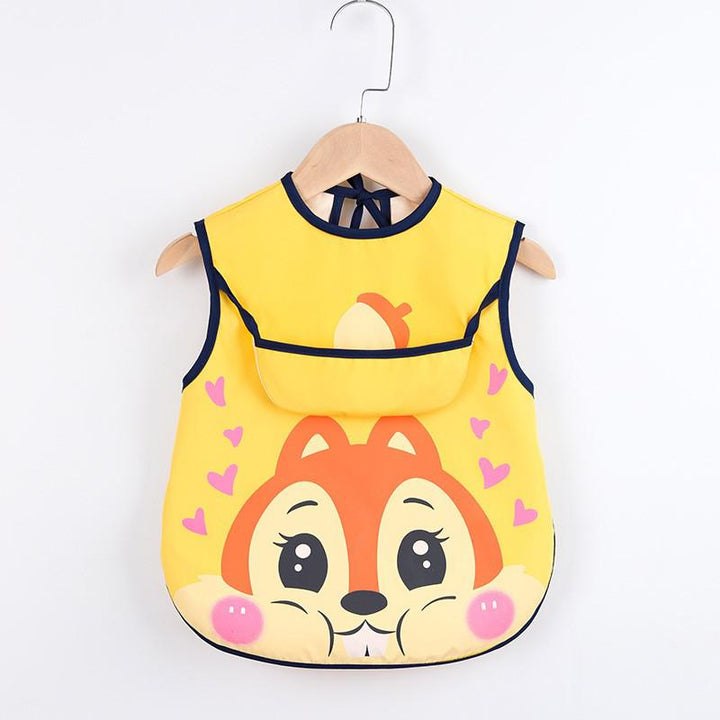 Baby Apron with Pockets for Art and Mealtime - Waterproof-I-0-3 years old-State of Style