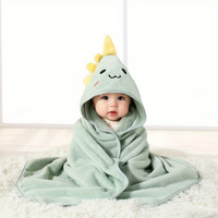 Baby bath cape with hood – SnuggleSplash-Dinosaur-State of Style