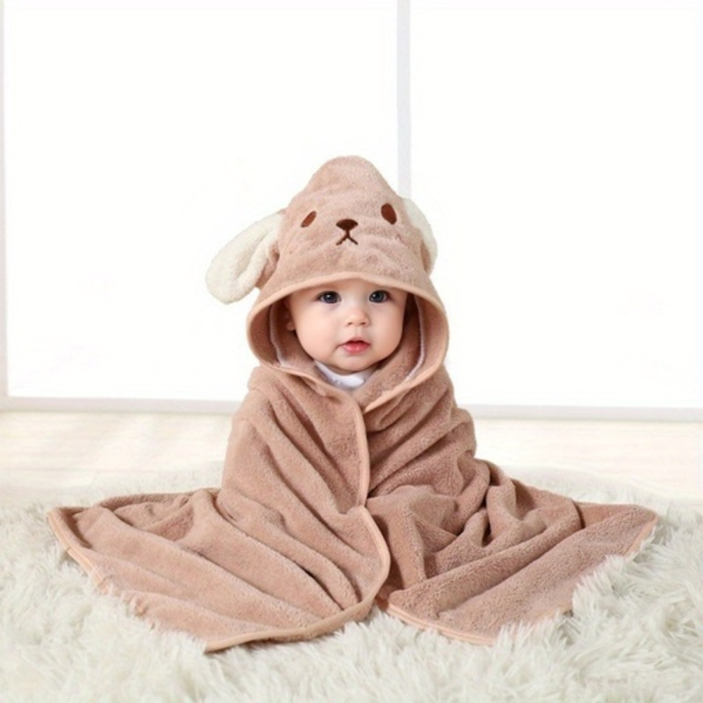 Baby bath cape with hood – SnuggleSplash-Rabbit-State of Style