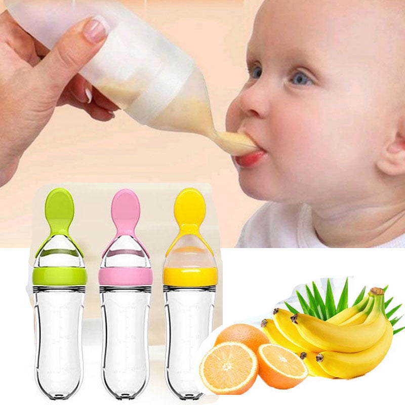 Baby Feeding Spoon Bottle - FeedEase-Green-State of Style
