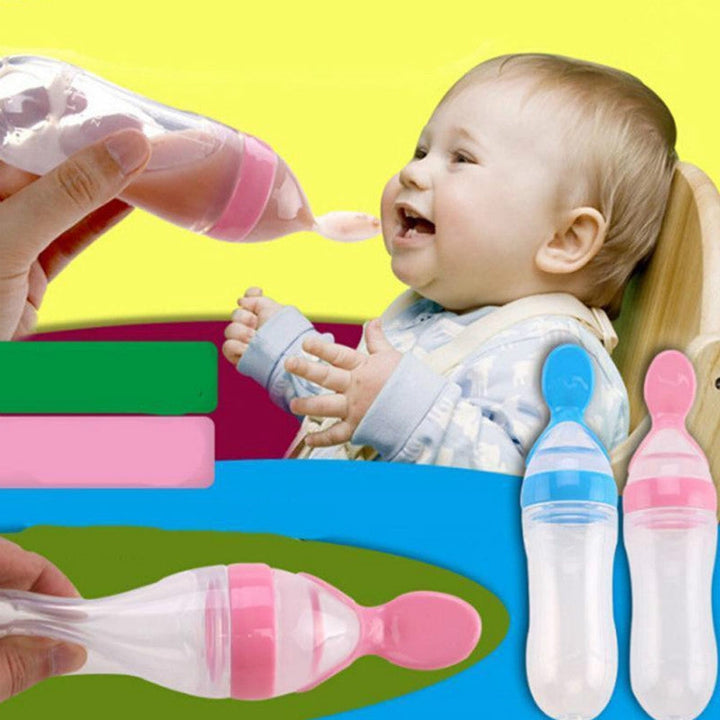 Baby Feeding Spoon Bottle - FeedEase-Green-State of Style