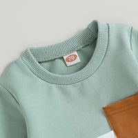 Baby Jogger Winter Set – Contrast Sweatshirt and Trousers-A-0-6 Months-State of Style