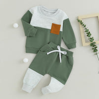 Baby Jogger Winter Set – Contrast Sweatshirt and Trousers-C-0-6 Months-State of Style