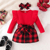 Baby Winter Set – Knitted Turtleneck and Dress Set-A-6-12 Months-State of Style