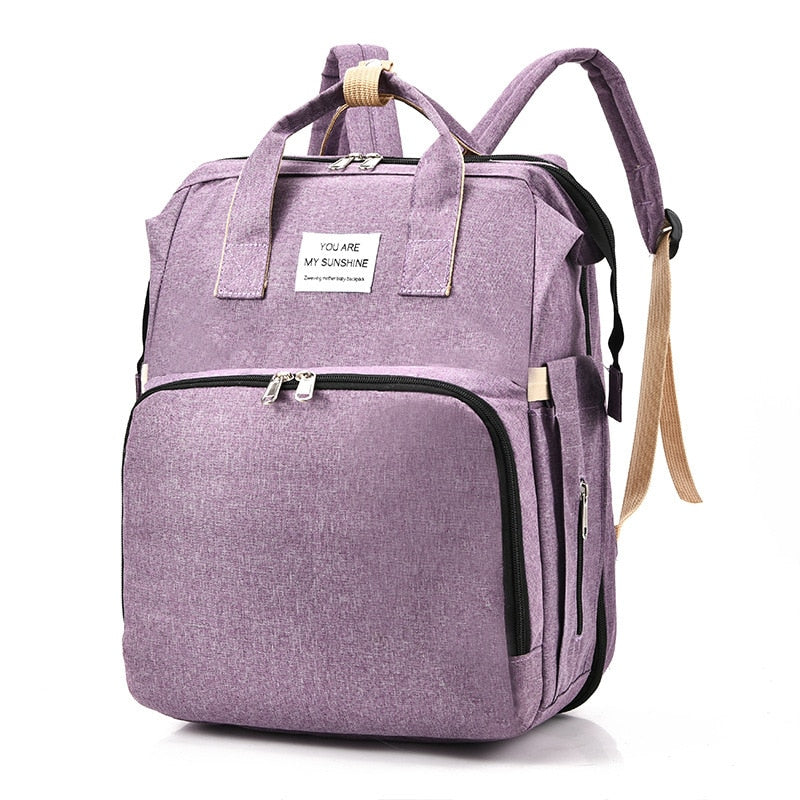 Portable Baby Bed and Nappy Bag – Multi-Function Travel Backpack