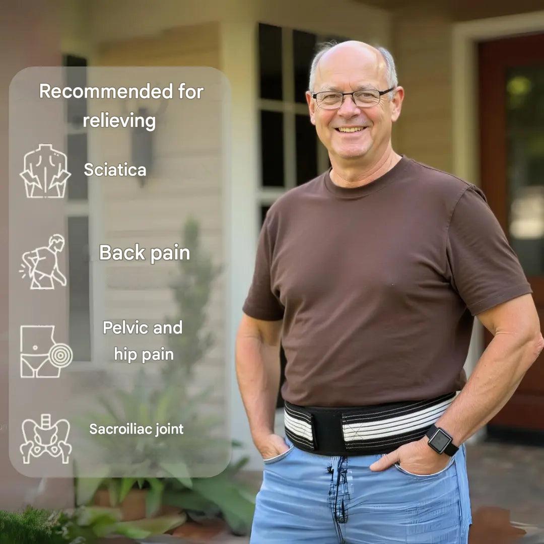 Back brace for back pain & sciatica – SpineRelief CoreBelt-1 Sameo Back Belt-M (Hip 75-110 cm)-State of Style