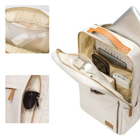Backpack with Laptop Compartment and USB Charging Port - Nova-Beige-State of Style