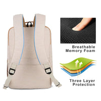 Backpack with Laptop Compartment and USB Charging Port - Nova-Beige-State of Style