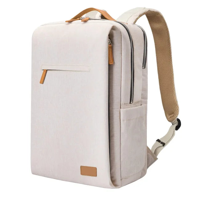 Backpack with Laptop Compartment and USB Charging Port - Nova-Beige-State of Style