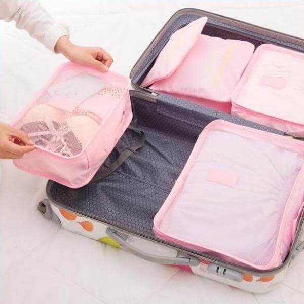 Luggage Packing Organiser Set (2-Piece)-  Space-Saving Travel Storage Bags