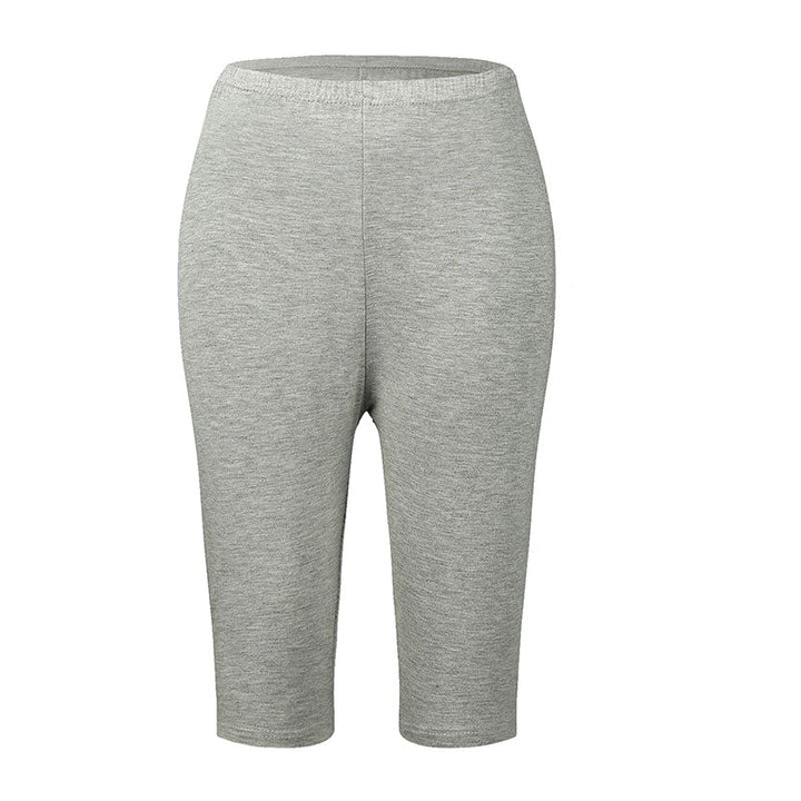 Bamboo Comfort Plus High-Waisted Leggings for Plus Sizes-Light Grey-2XL-State of Style