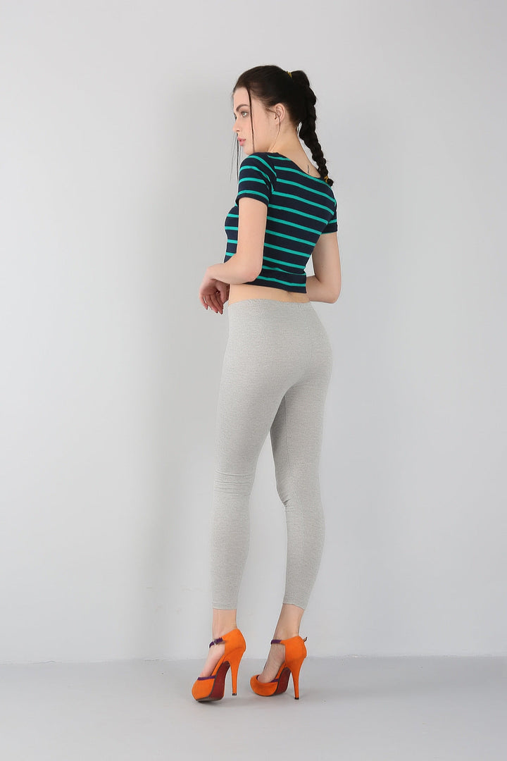 Bamboo Slim Fit Plus-Size Leggings-Navy Blue-2XL-State of Style