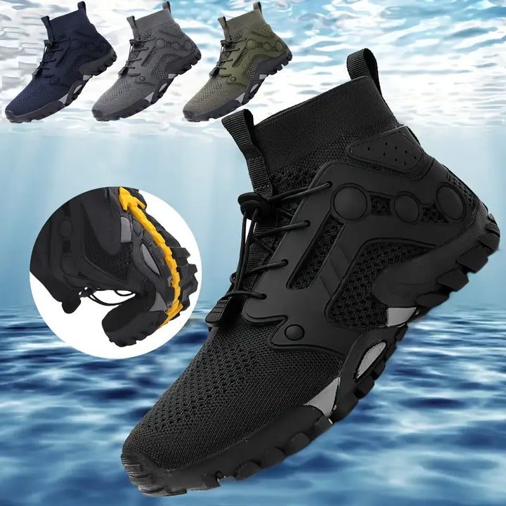 Barefoot Men's Shoes - TrailFlex-Black-5-State of Style