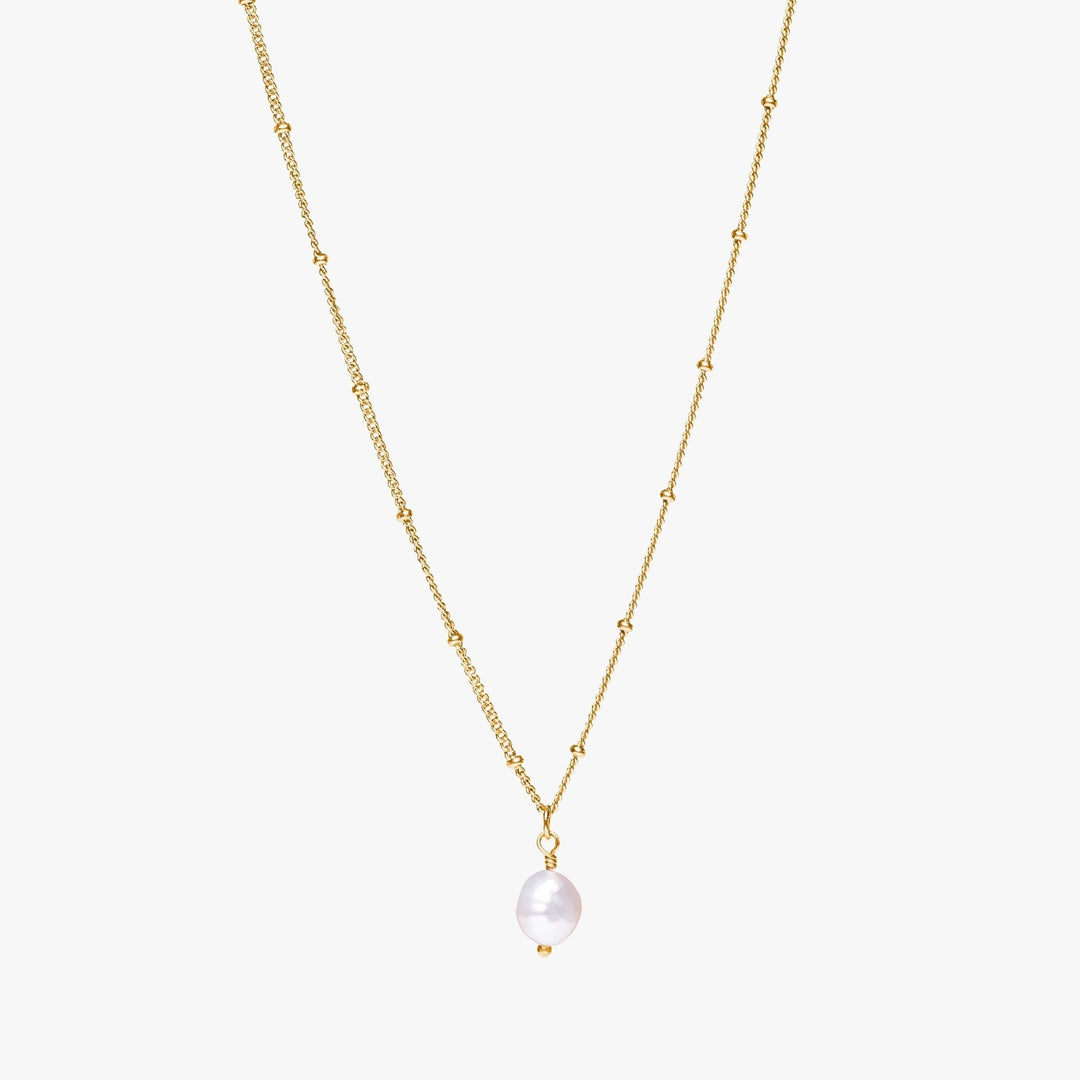 Baroque Pearl Pendant Necklace - Anisa-Gold-State of Style