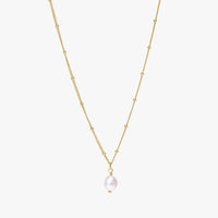 Baroque Pearl Pendant Necklace - Anisa-Gold-State of Style