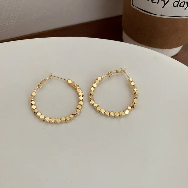 Basic Hoop Earrings – Nina-Gold-State of Style