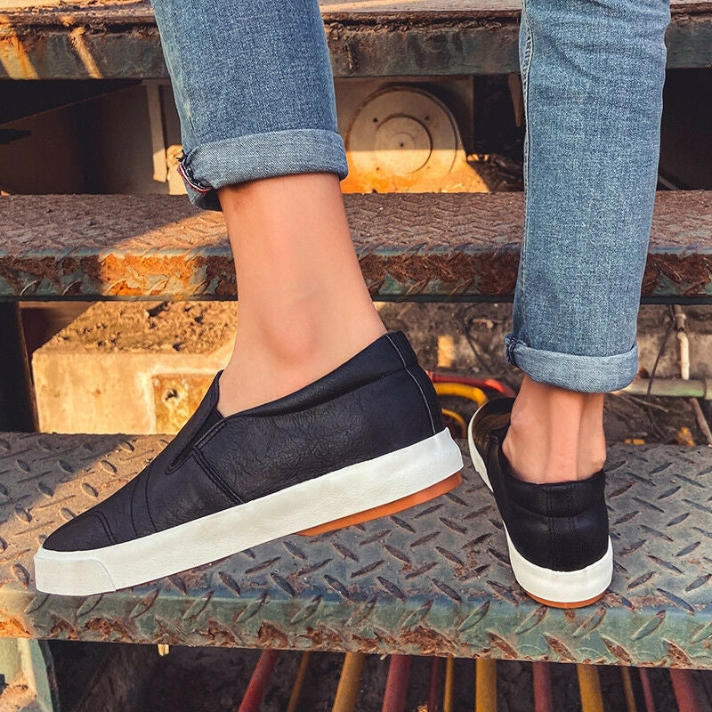 Men's Slip-on Leather Sneakers - Jonas